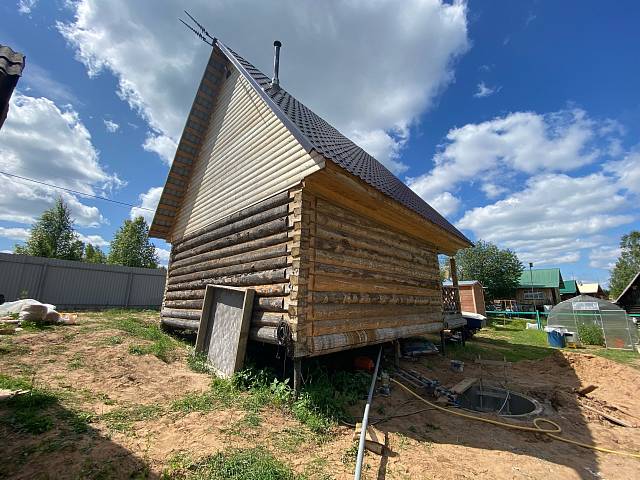 Комплекс работ по обновлению и защите фасада частного дома в деревне Донино