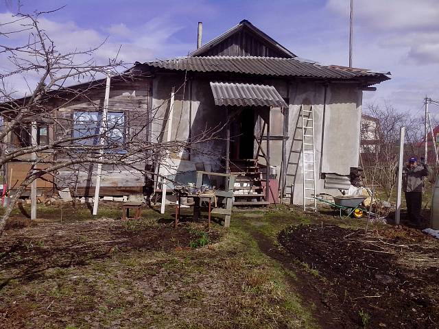 Пристройка навеса к дому и обшивка сайдингом в селе Козино