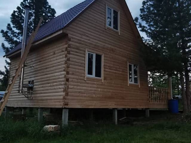 Утепление и покраска частного дома в селе Верхнее Мячково