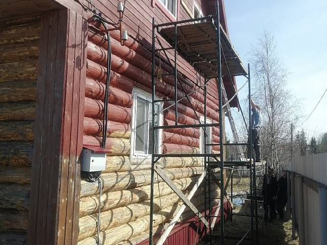 Покраска частного дома в селе Крымское