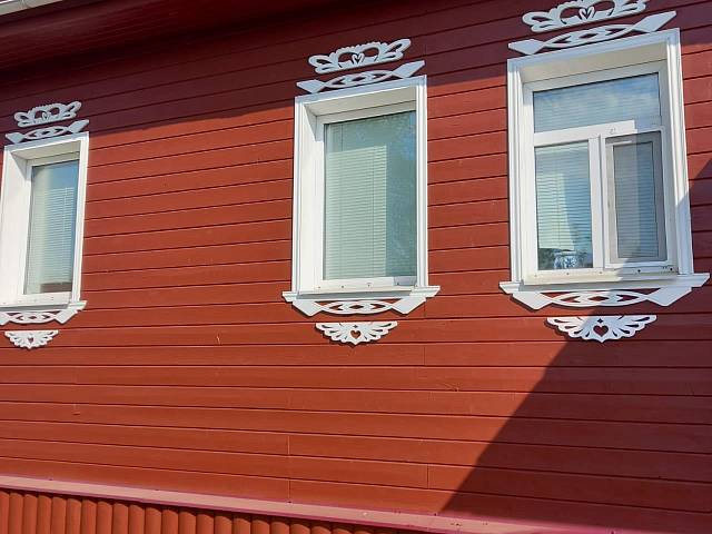 Покраска дома в селе Казанское